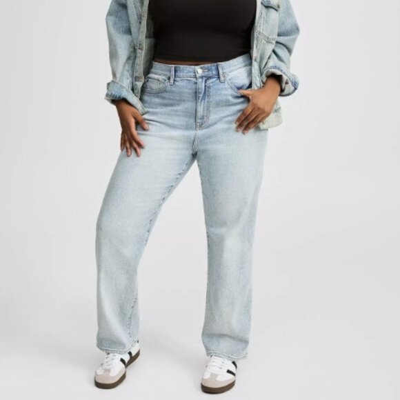 NWT-Torrid High Rise Straight Elastic Waist Jean - Picture 1 of 6